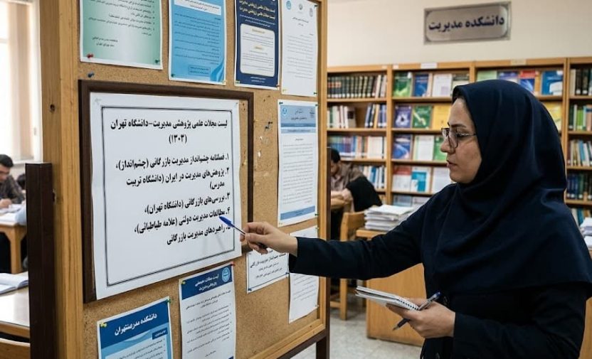 لیست مجلات علمی پژوهشی مدیریت
