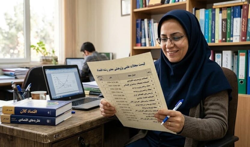 لیست مجلات علمی پژوهشی رشته اقتصاد