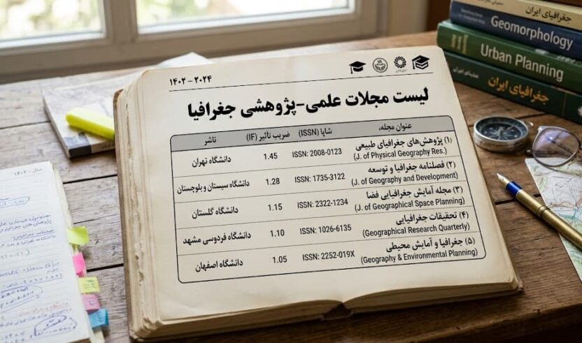لیست مجلات علمی پژوهشی جغرافیا