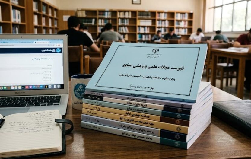 لیست مجلات علمی پژوهشی صنایع