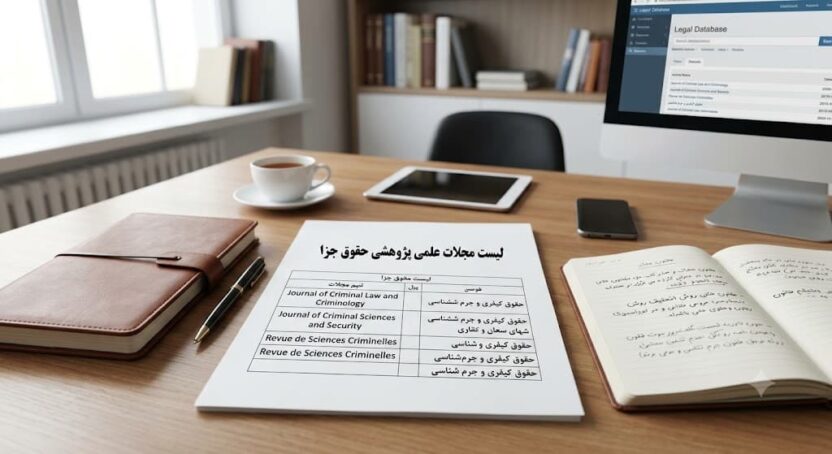 لیست مجلات علمی پژوهشی حقوق جزا